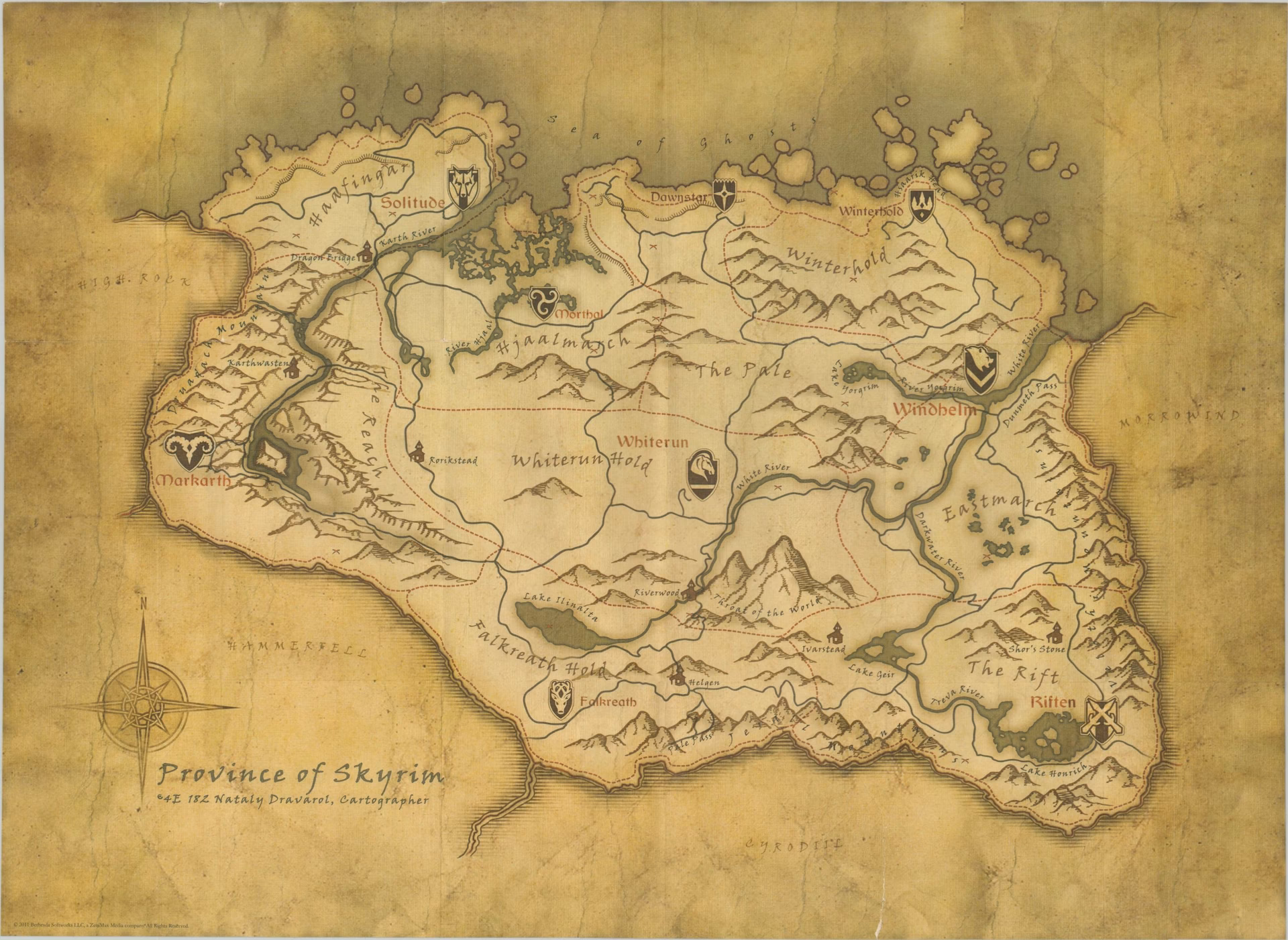What is Skyrim map?