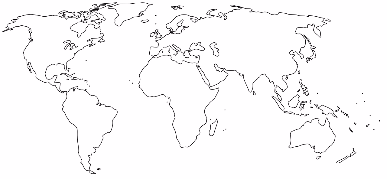 What is a printable world map?