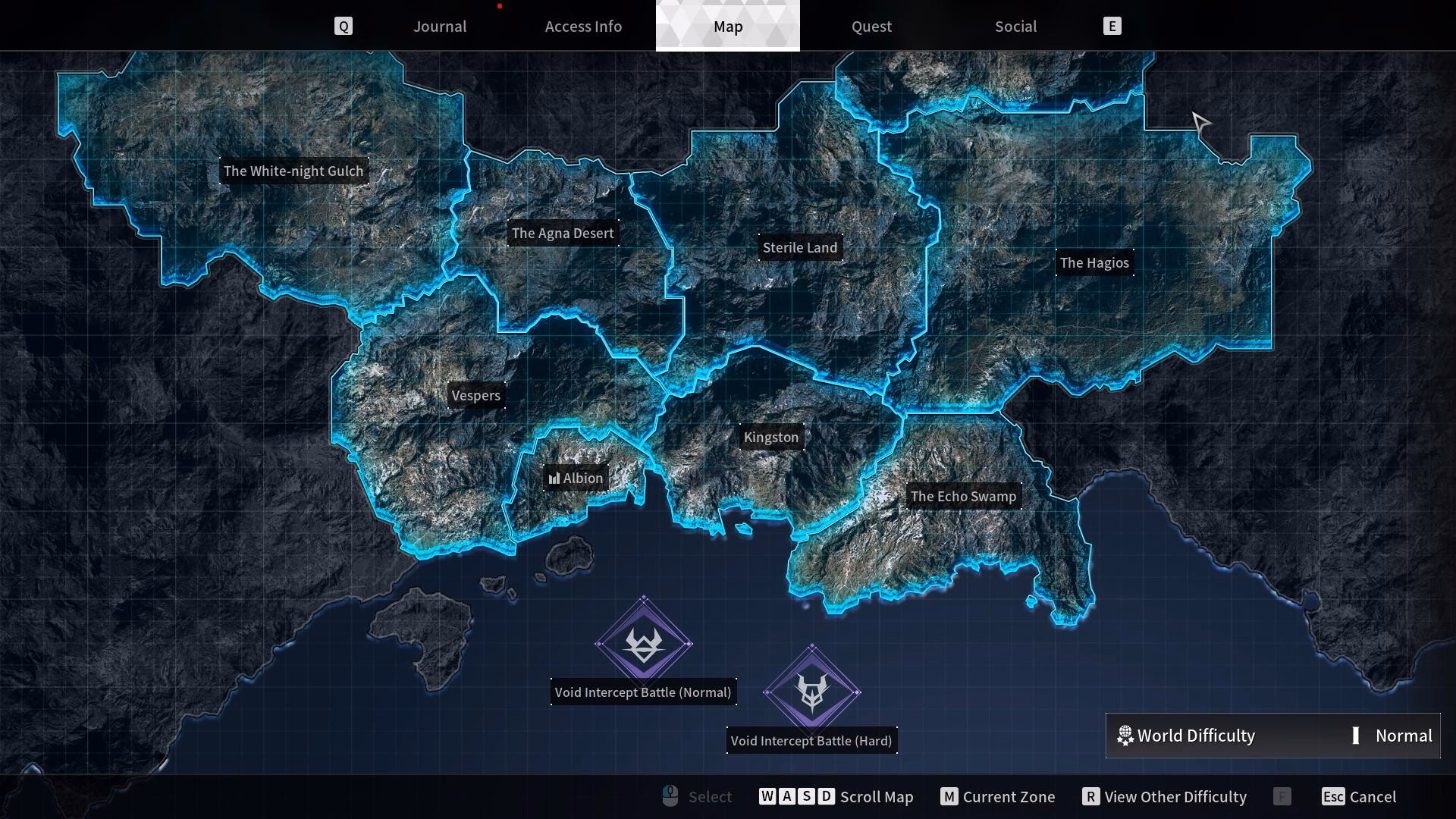 What are the interactive maps for the first descendant?