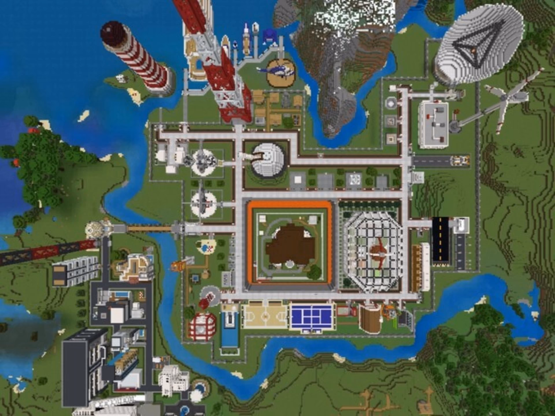 How many sections in a Redstone map?