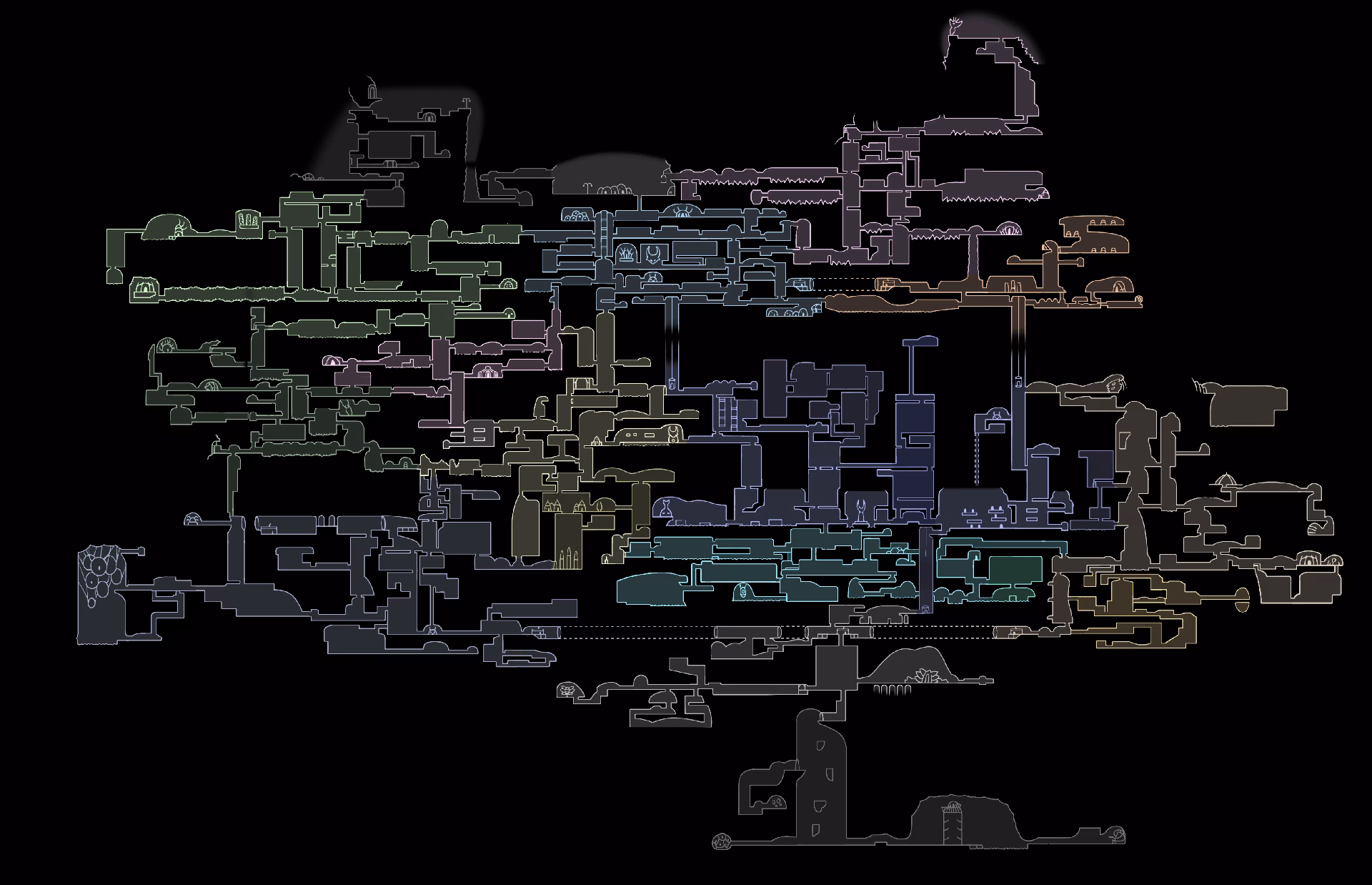 How do I use markers in Hollow Knight interactive map?