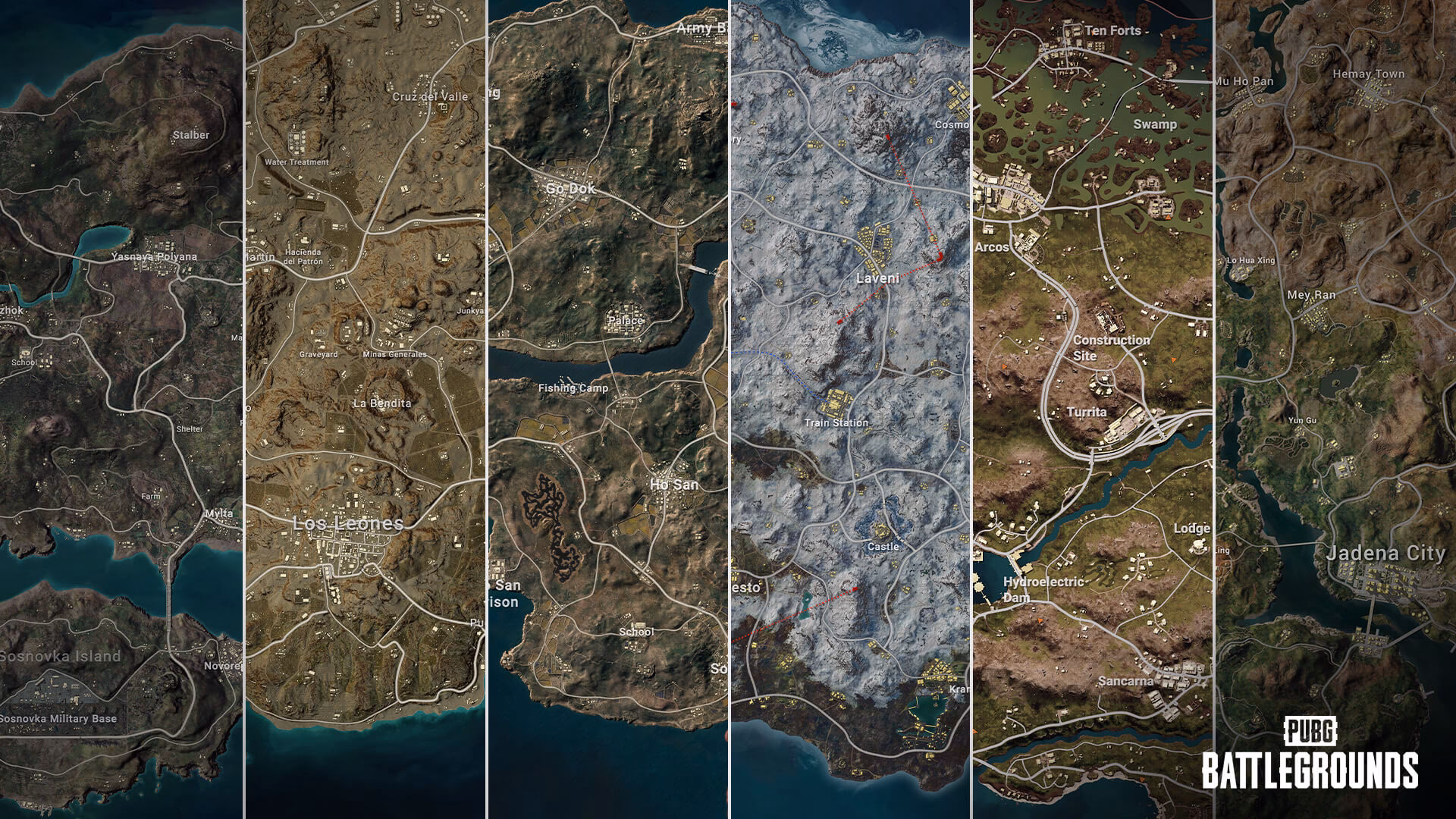 What are PUBG maps?