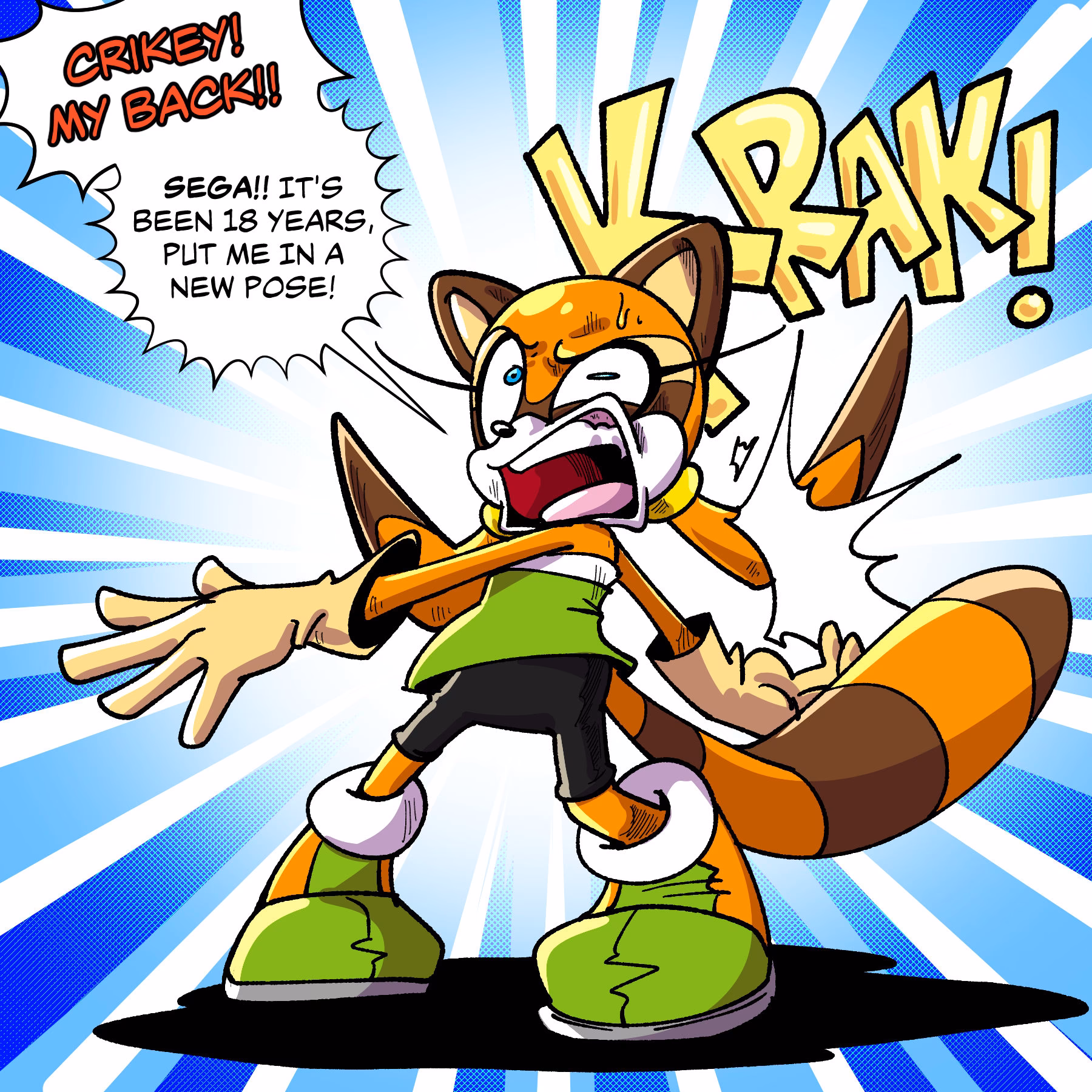 Is marine the raccoon a one-off character?