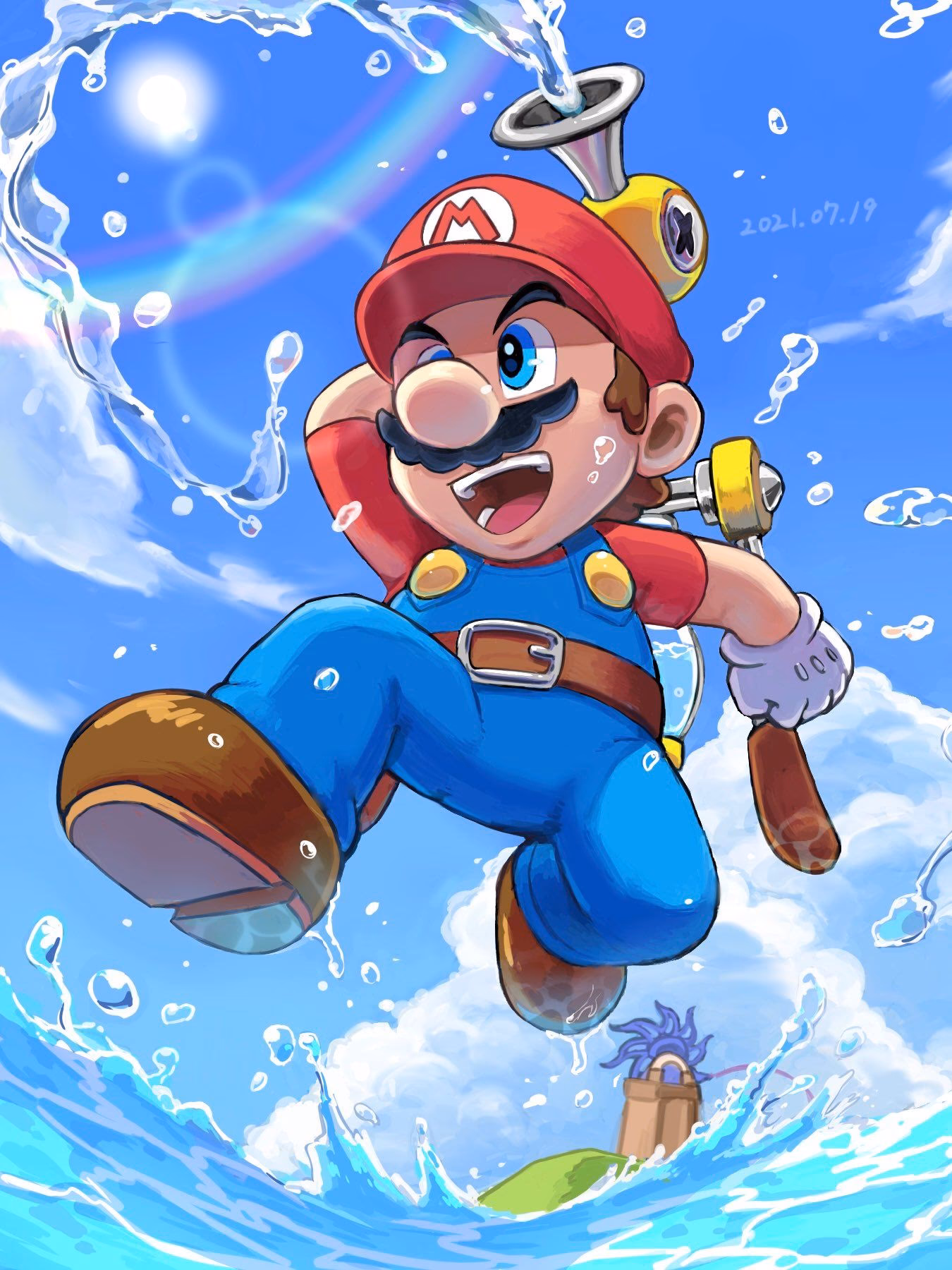 Who are the artists in Mario art galleries?