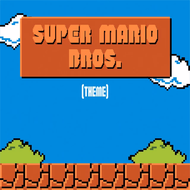 Does Miyamoto play the Super Mario Bros theme song?