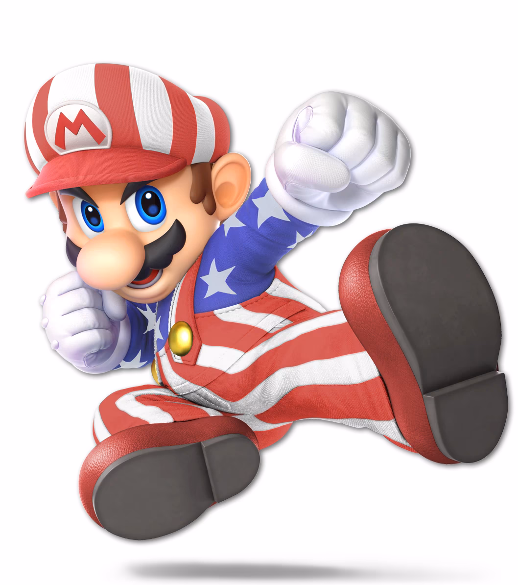 What moves does Mario use in Super Smash Bros?