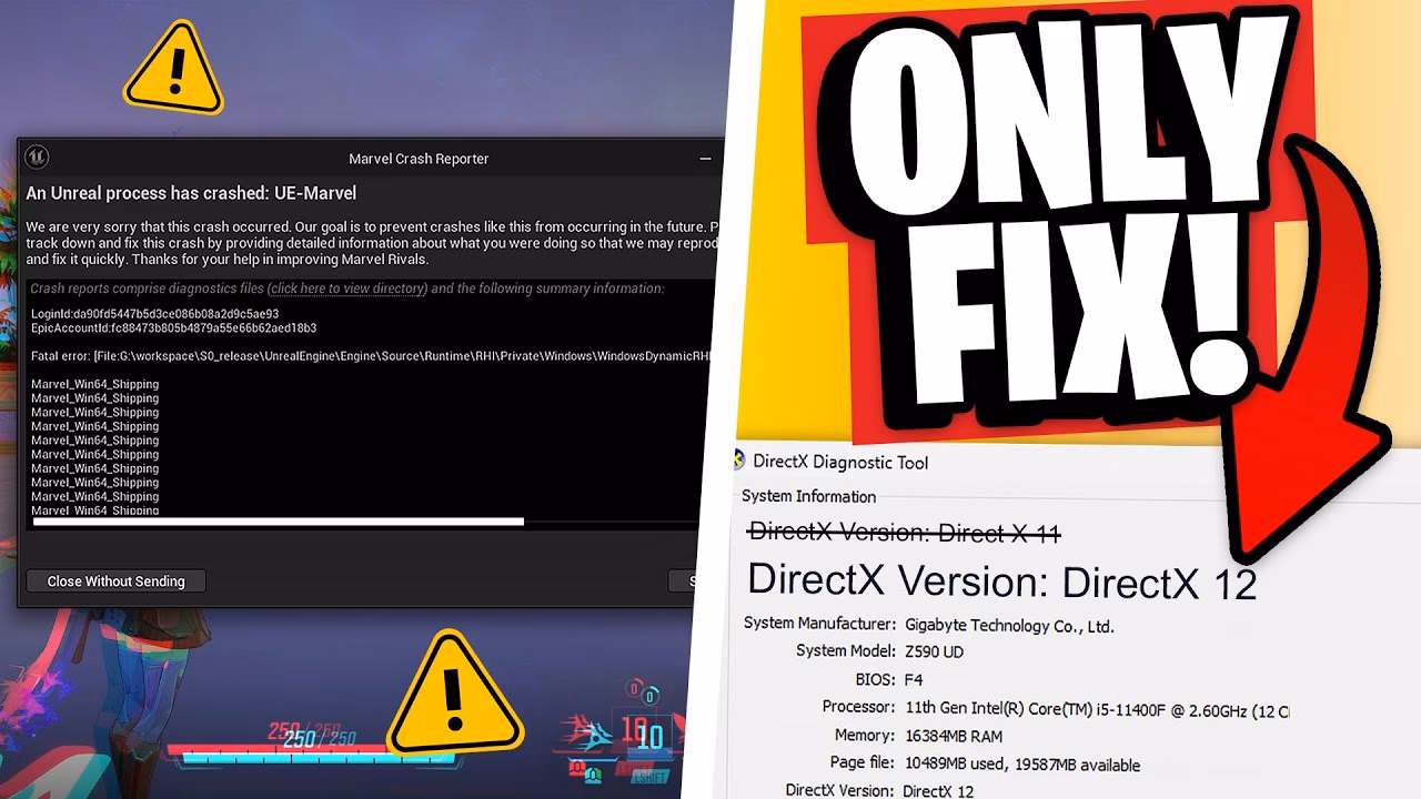 How to fix Marvel rivals GPU crash dump error?