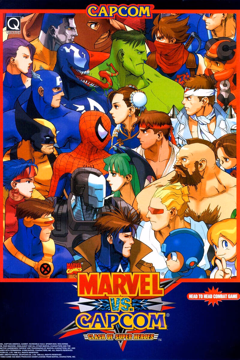 ¿Qué personajes se pueden jugar en Marvel vs. Capcom: Clash of Super Heroes?