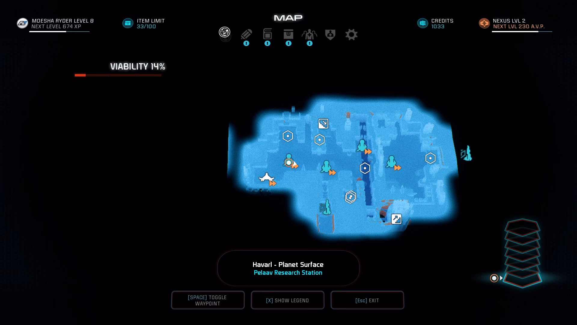 What is a mission map in Mass Effect Andromeda?