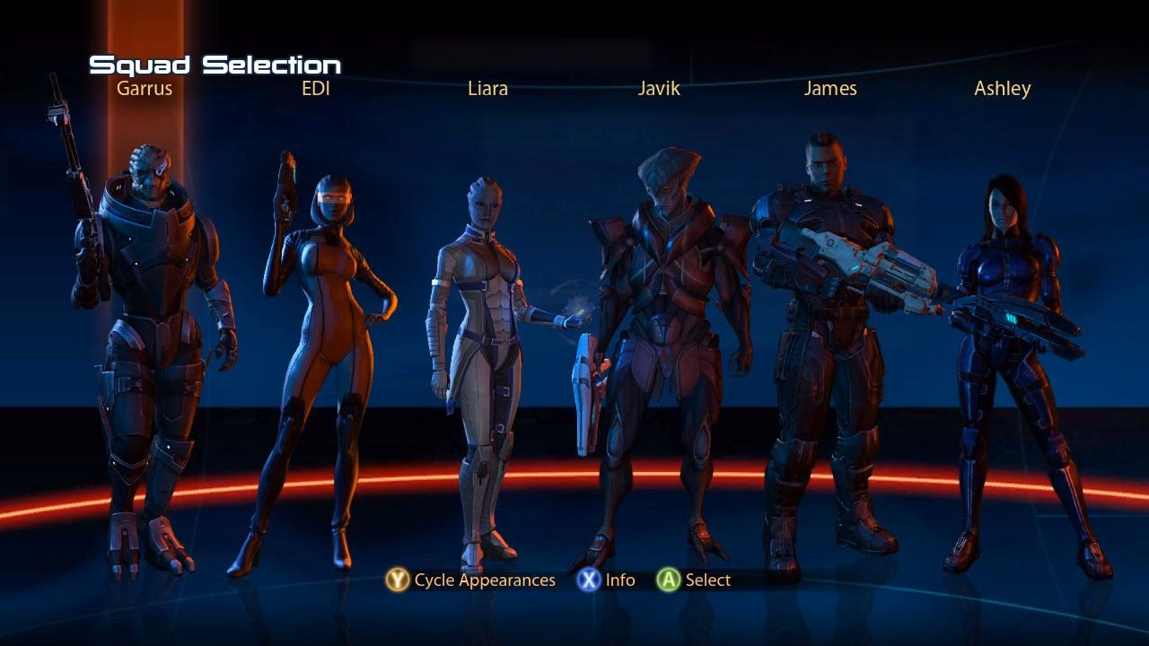 How many squadmates are there in Mass Effect?