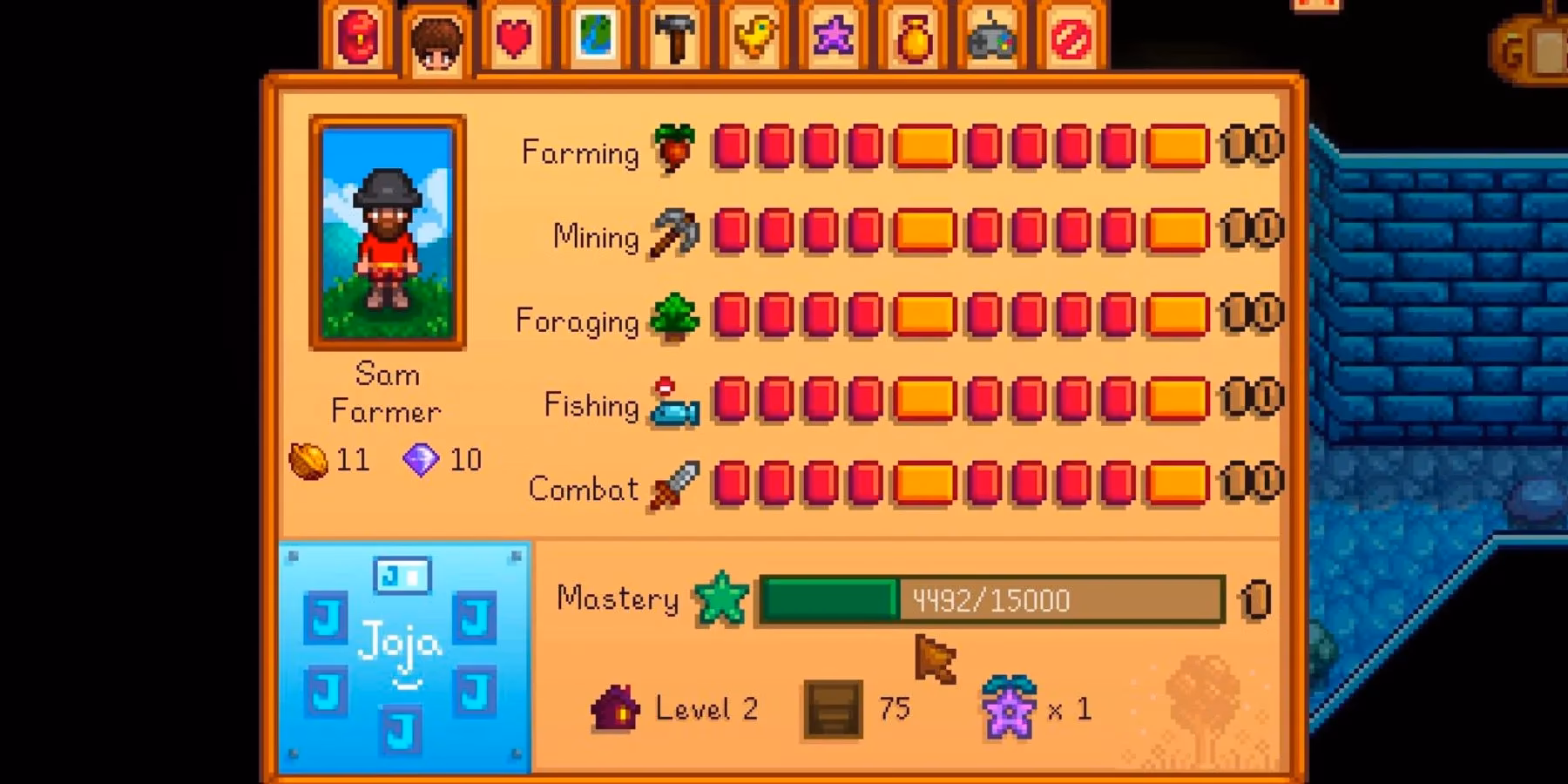 How do you unlock skill mastery in Stardew Valley?