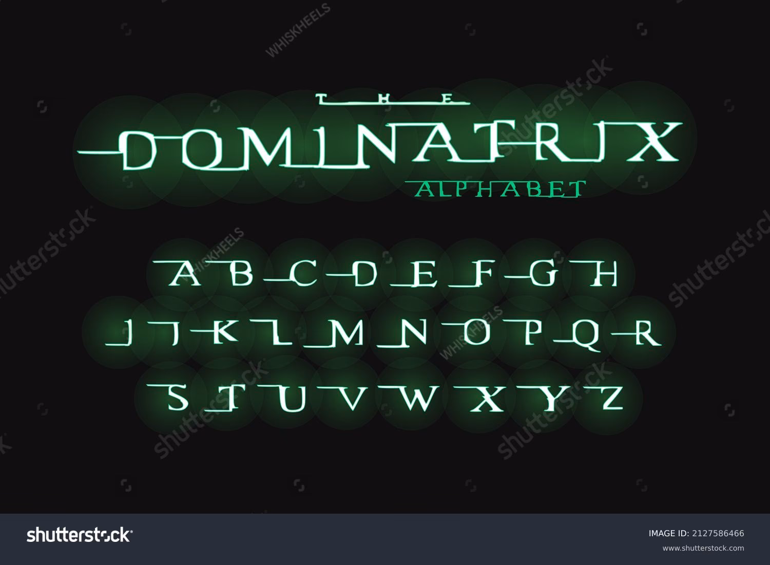 What font is used in the matrix?