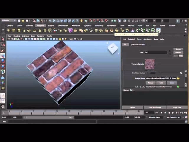 How to create a material in Maya?