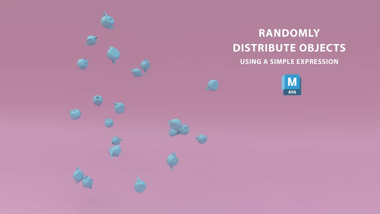What is the mash distribution node in Autodesk Maya?