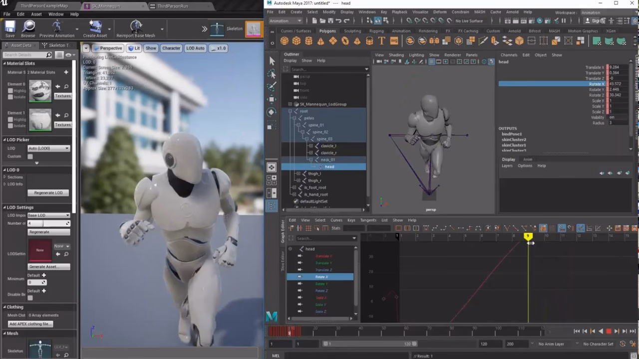 What is animation workflows using Unreal Engine and Maya?