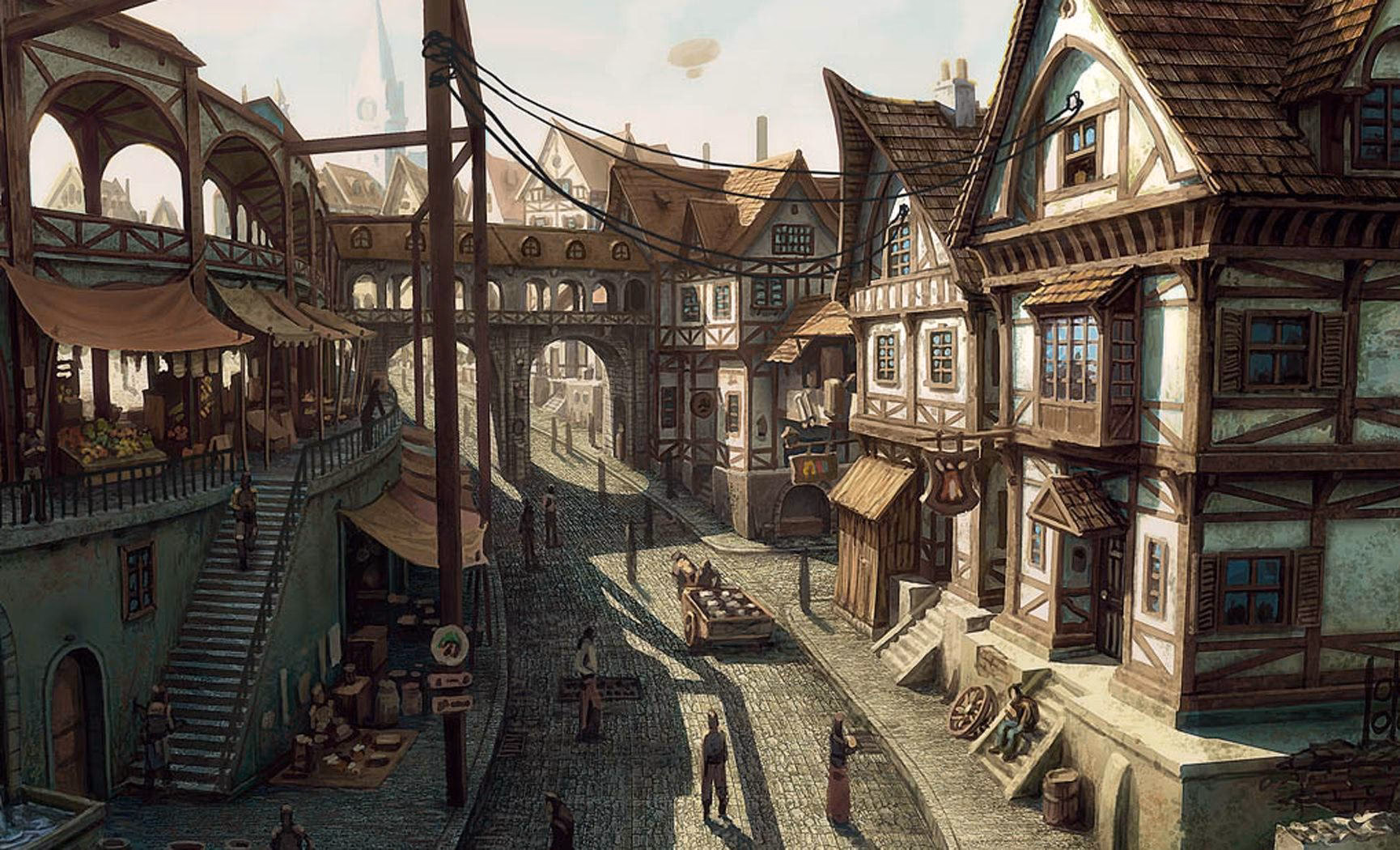 How many medieval town wallpapers are there?