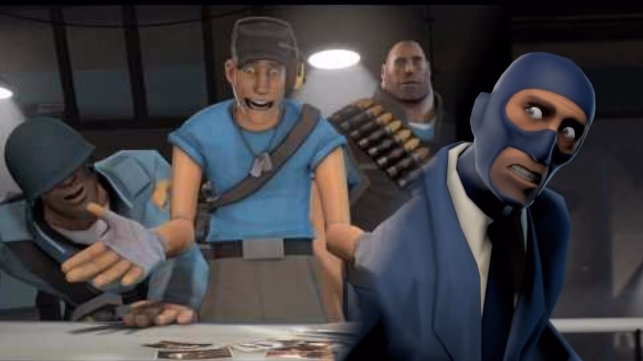 What does the Red Spy say to the engineer?