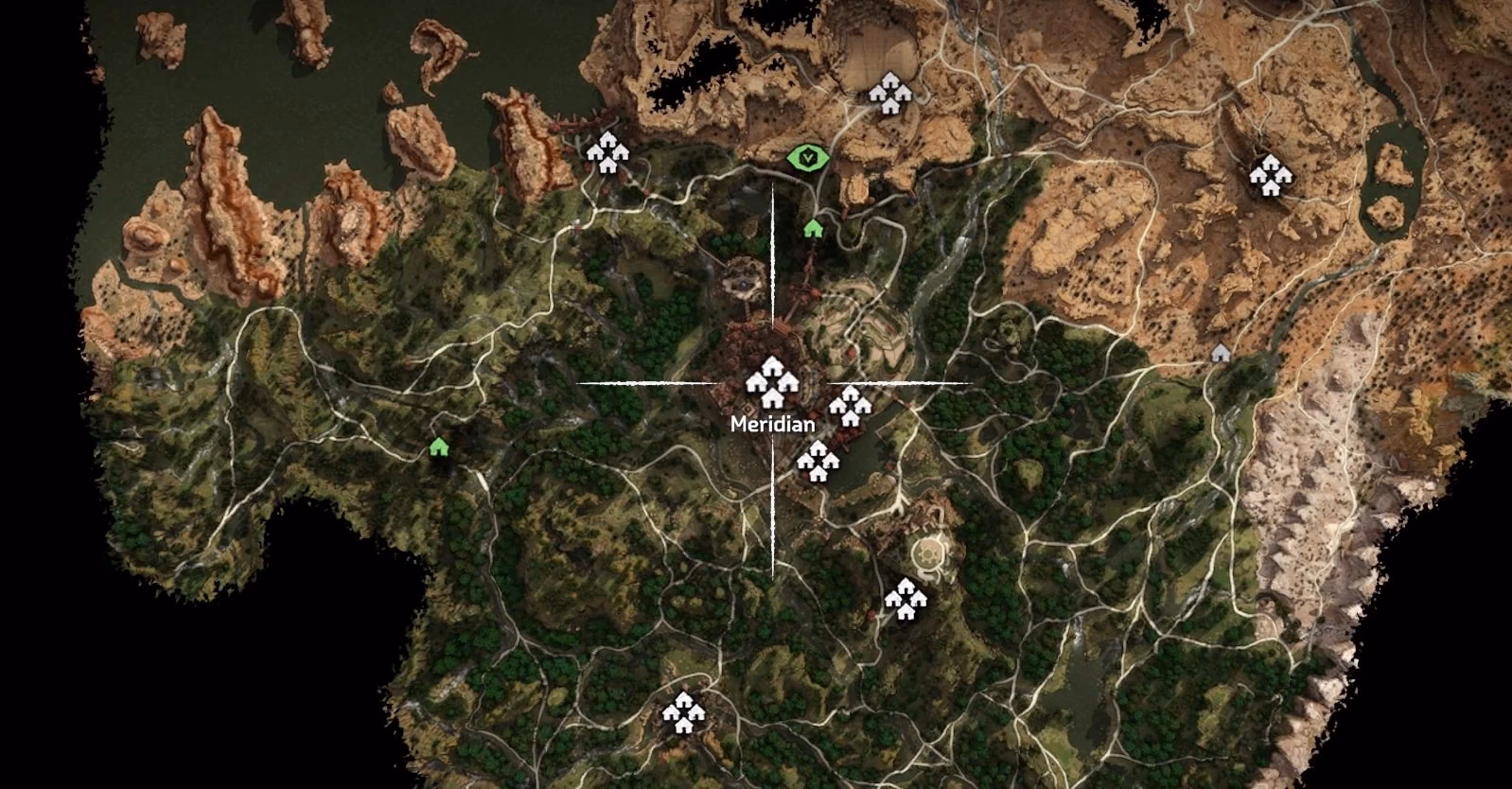 What is a meridian in Horizon Zero Dawn?