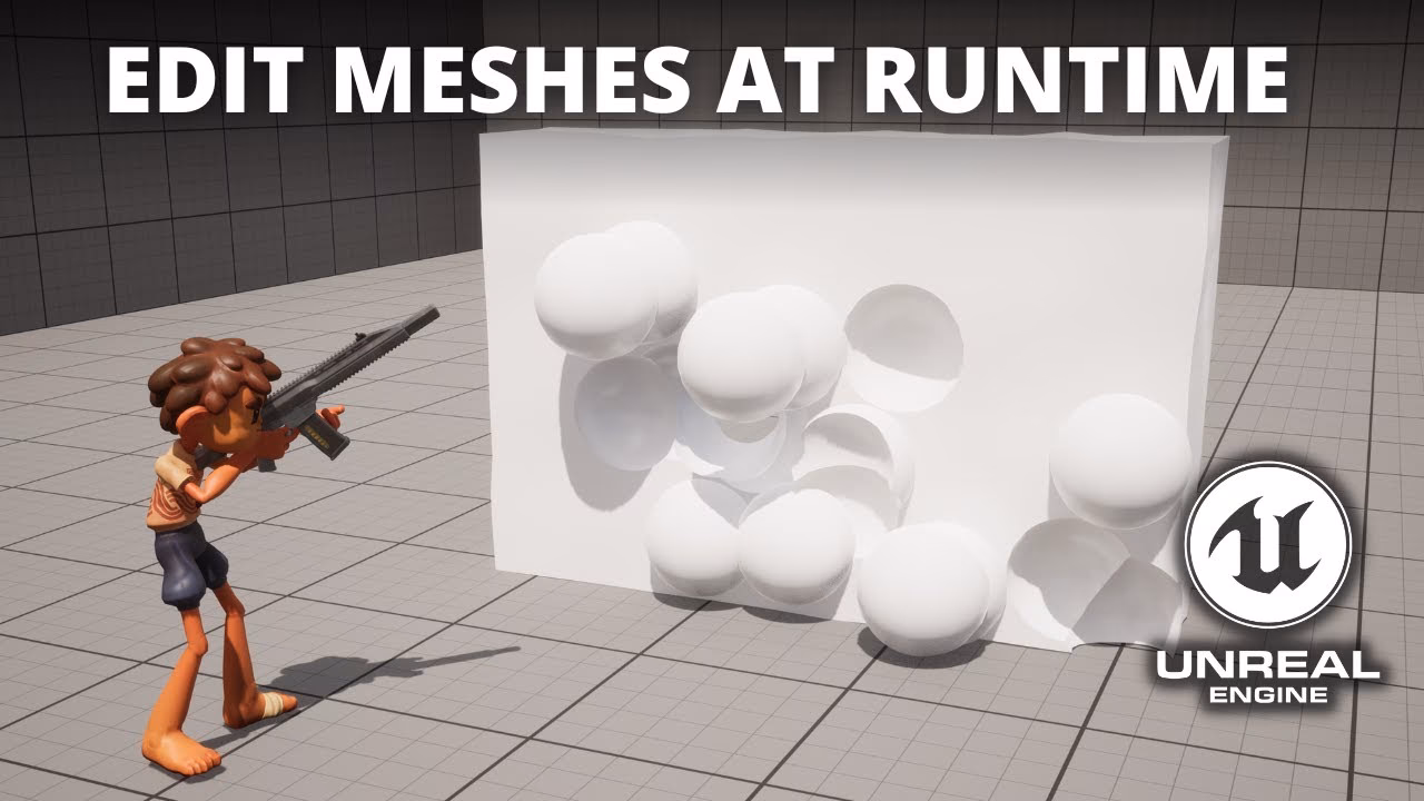Is there a runtime skeletal mesh component for static mesh?