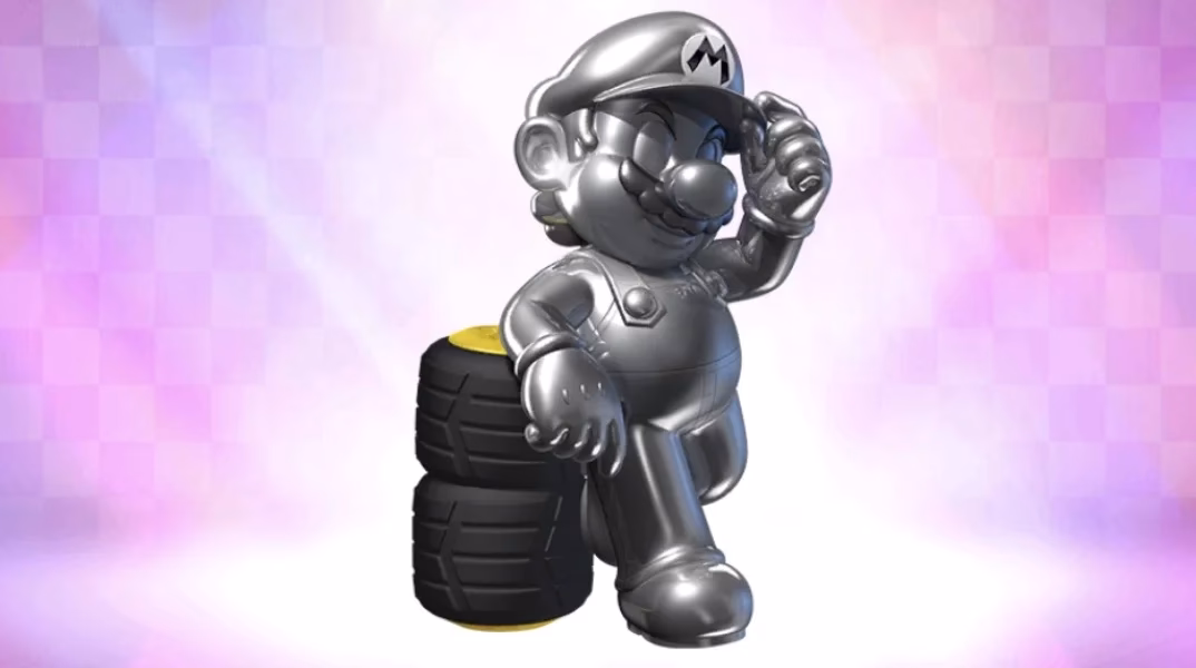What does Metal Mario look like in Mario Kart 8?