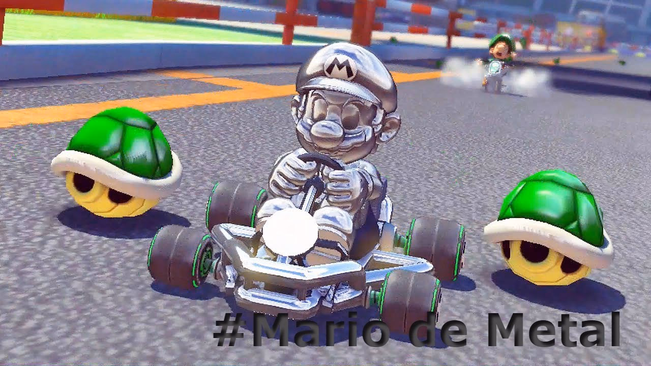 What does Metal Mario look like in Mario Kart 8?