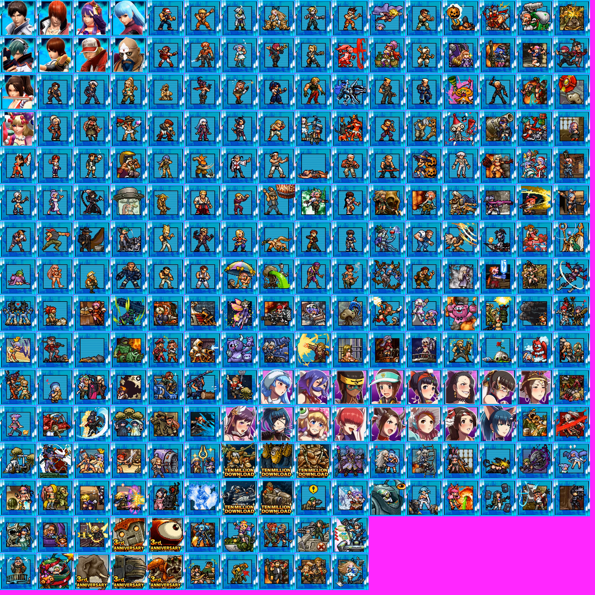 How many Metal Slug icons are there?
