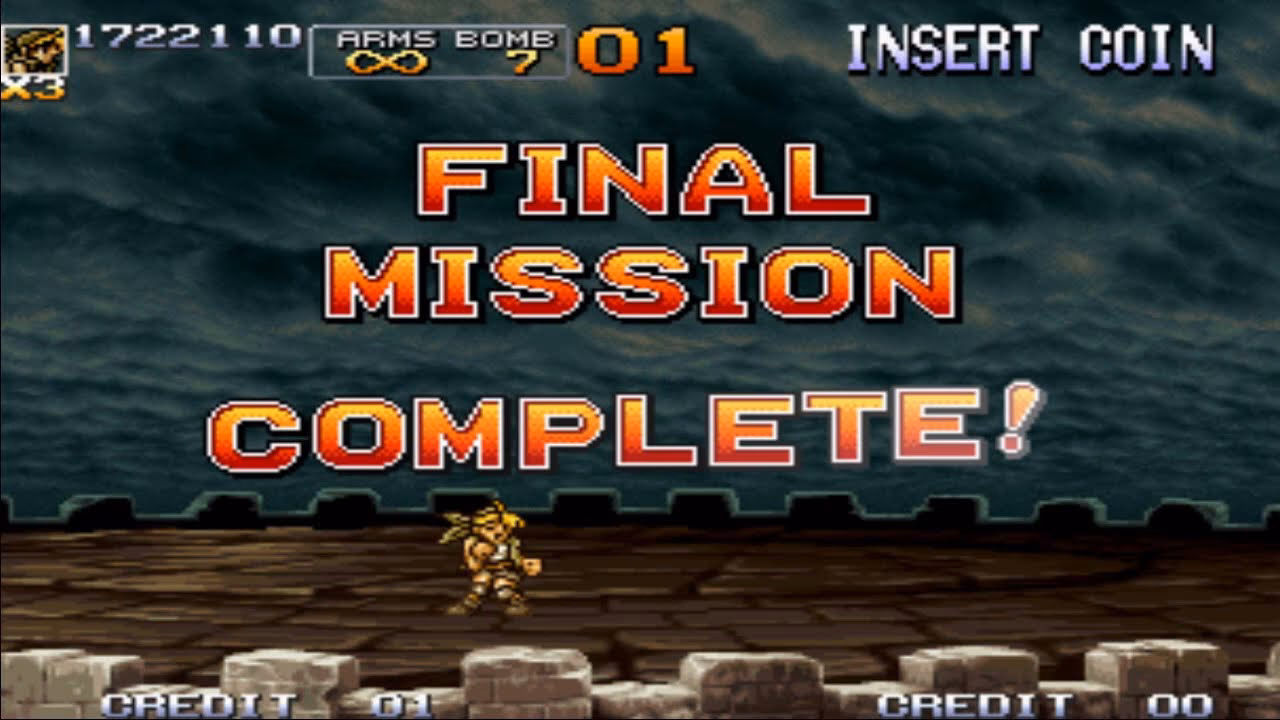 What key is mission complete by Metal Slug?
