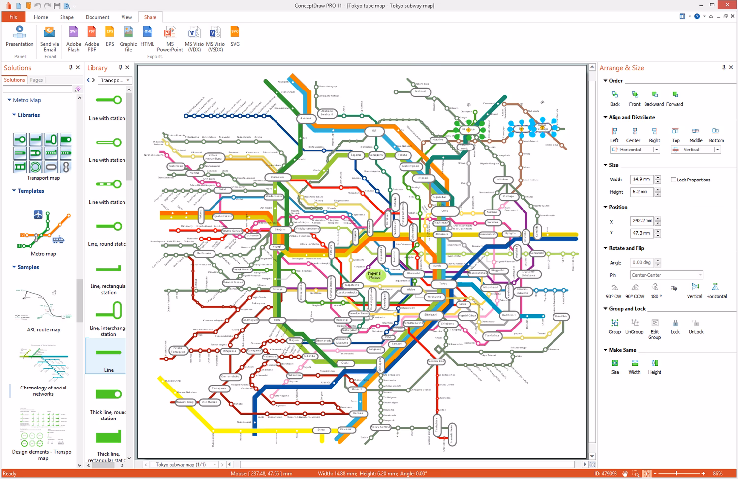 How to create a metro map?