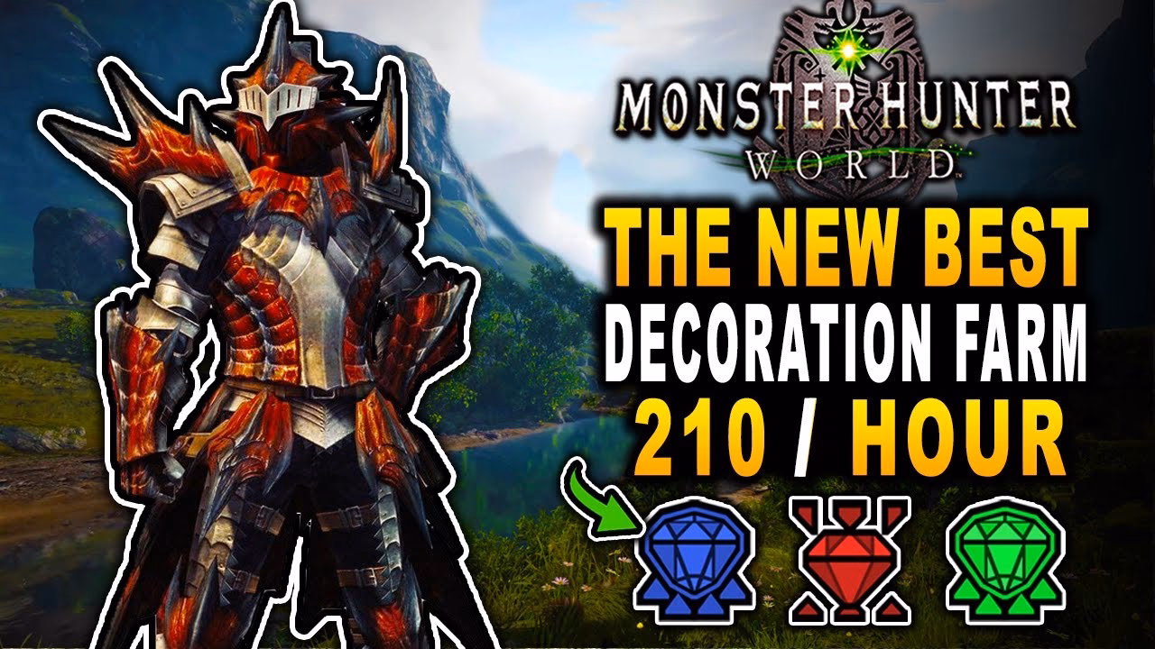 What are decorations in Monster Hunter World?