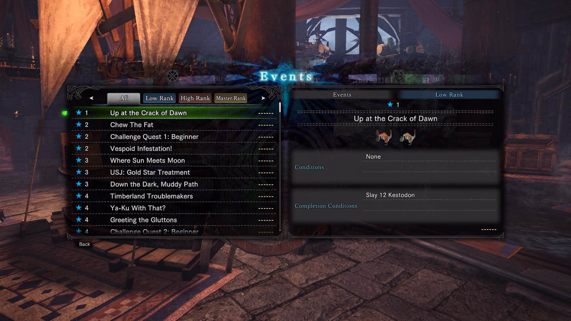 Are all event quests available in Monster Hunter World Iceborne expansion?