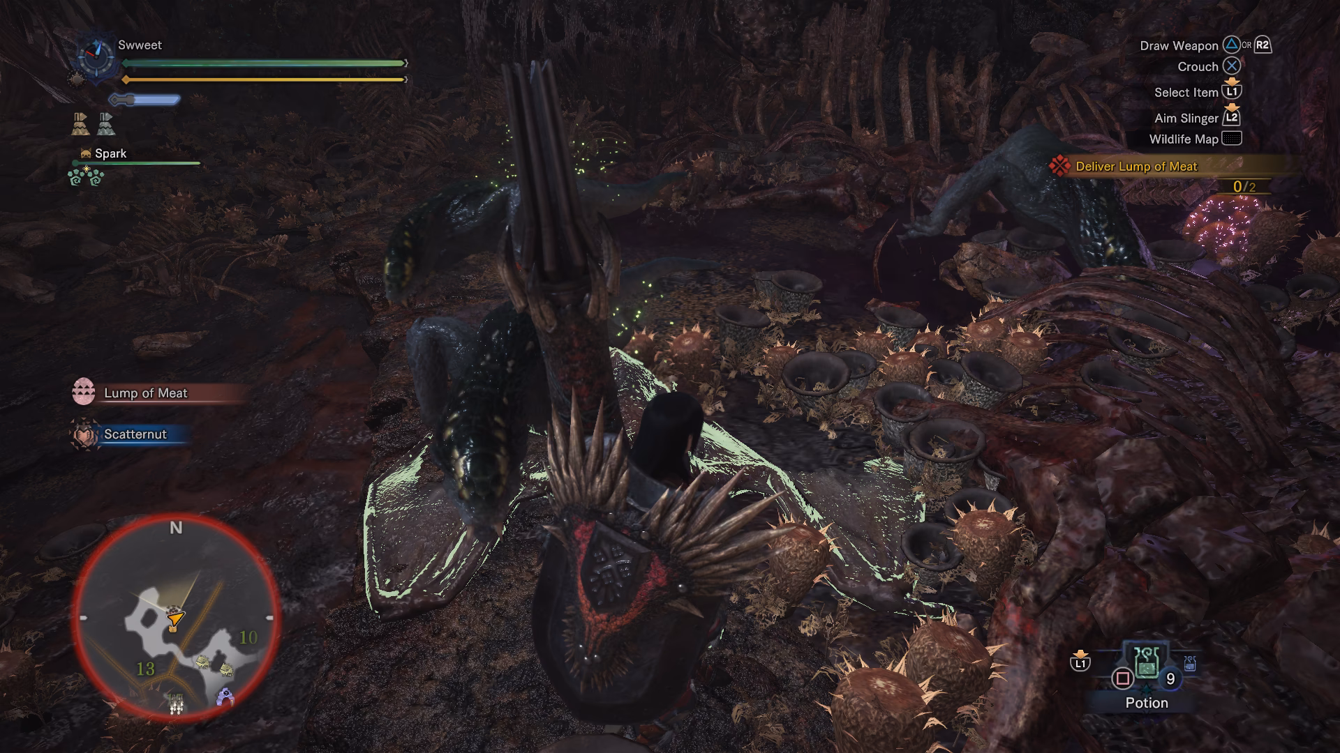What is lump of meat from Monster Hunter World (MHW)?