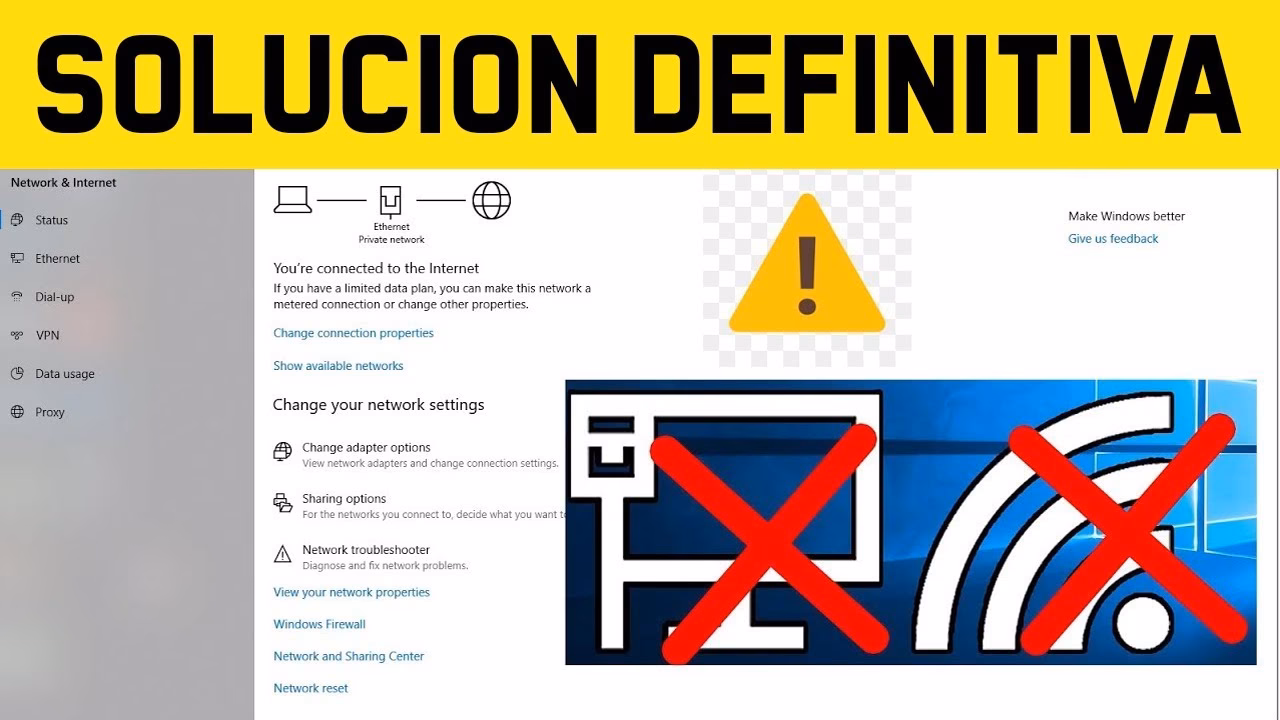 ¿Cómo solucionar problemas de Internet?