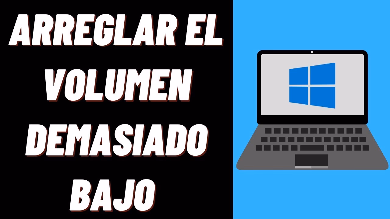 ¿Por qué el audio de mi laptop se escucha bajo?