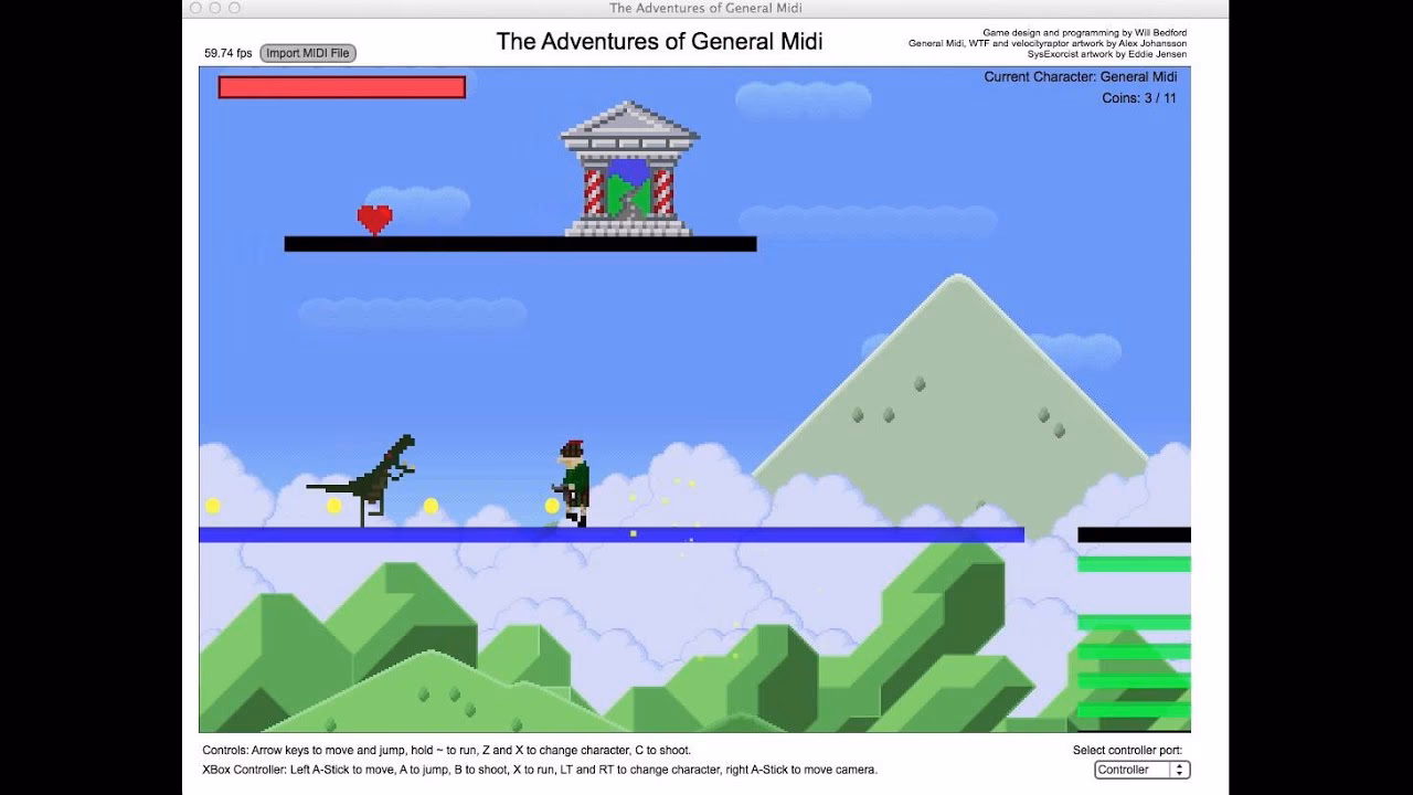 Where can I find games tagged MIDI and piano?
