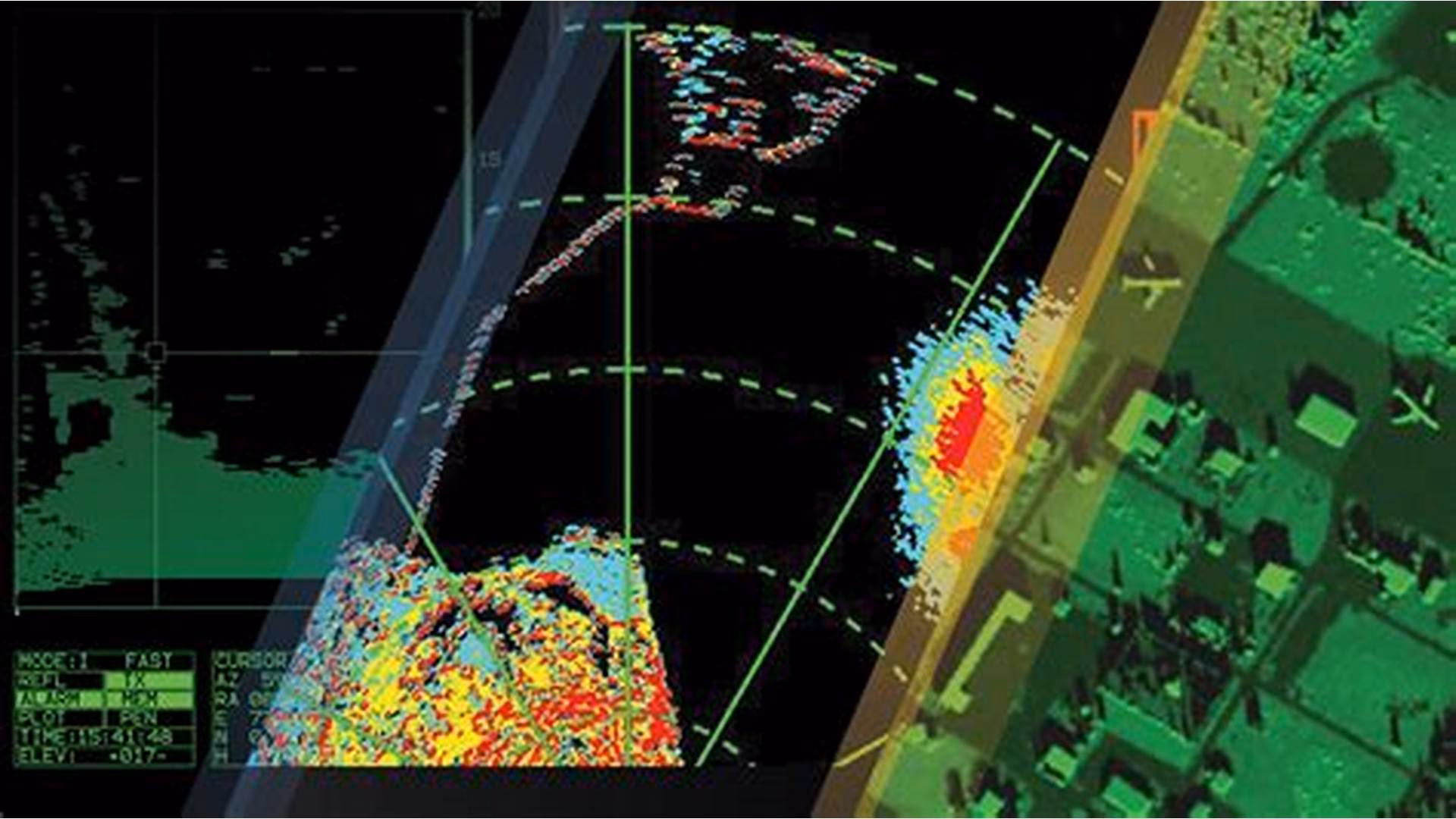 What tools are included in a radar simulation software?