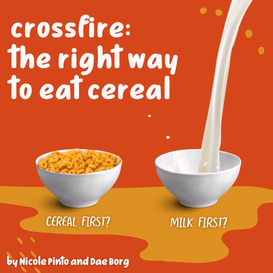 How do you eat cereal with milk?