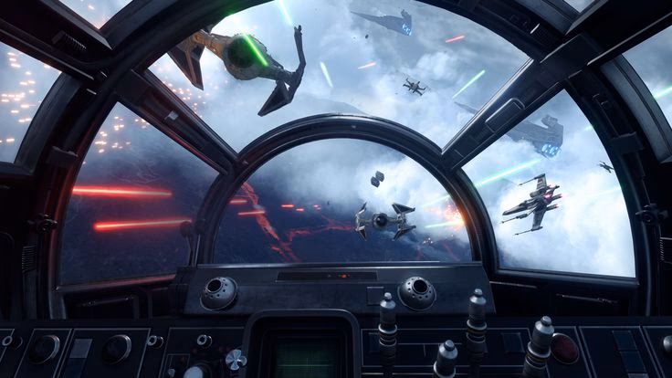 What resolution is Millennium Falcon cockpit?