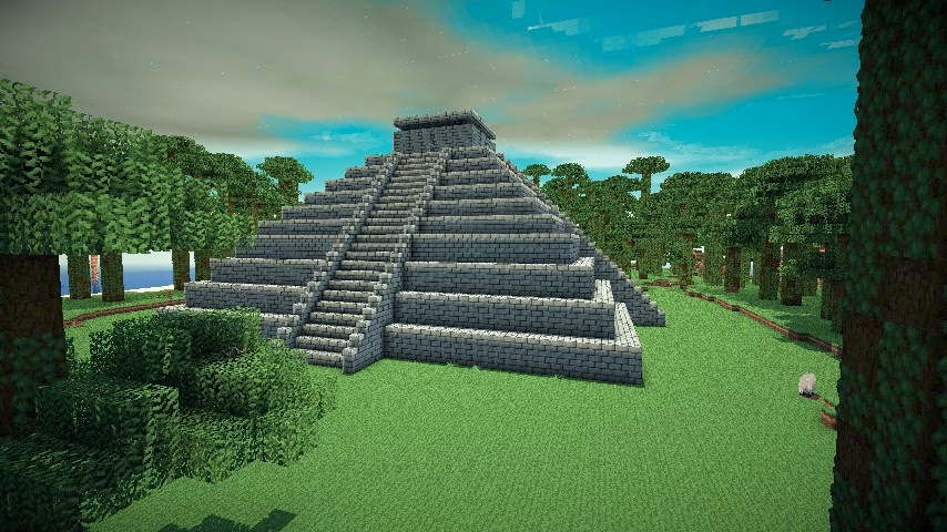 Why is there a shadow on the steps of Chichén Itzá?