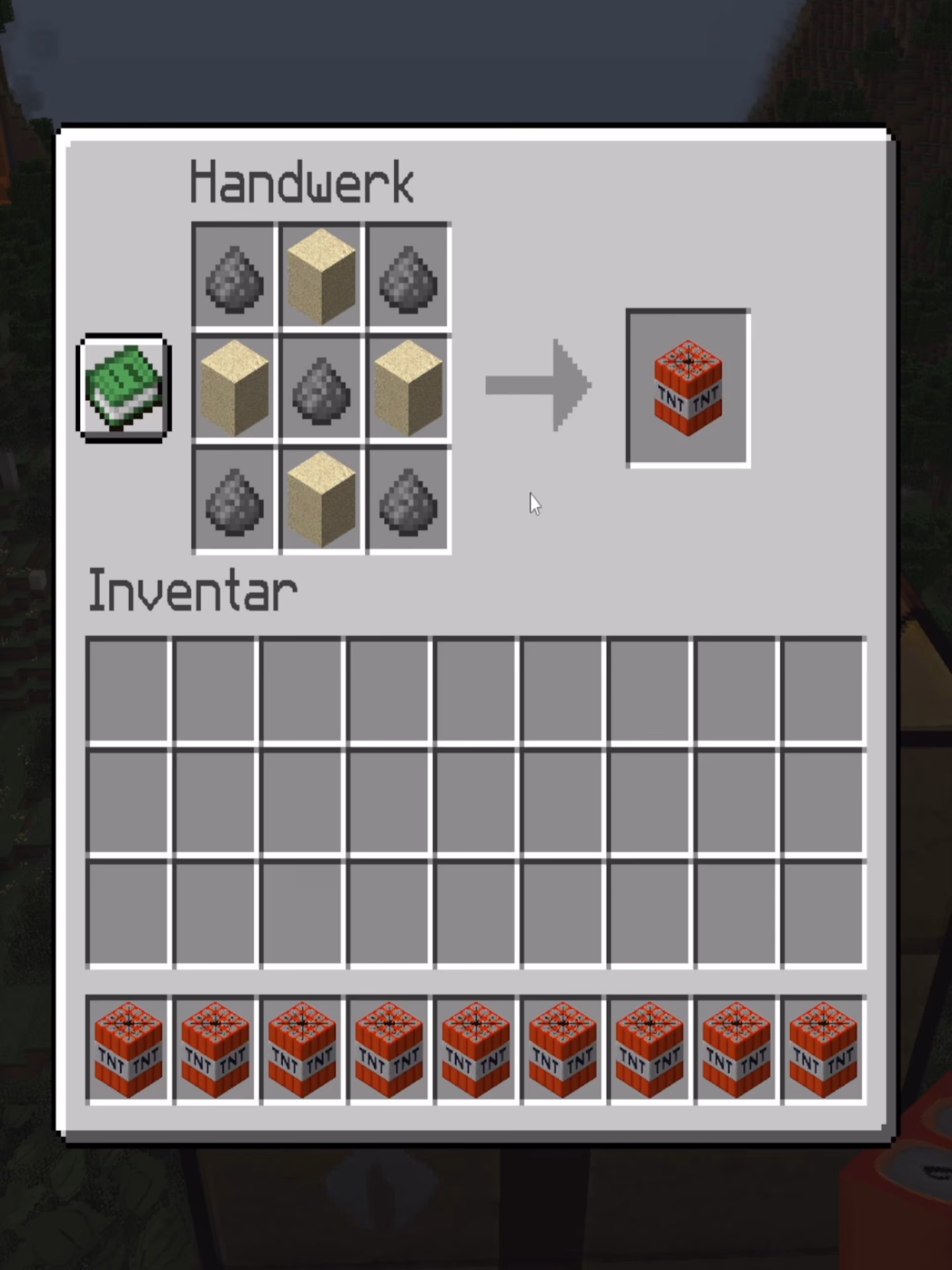 ¿Cómo hacer TNT en Minecraft?
