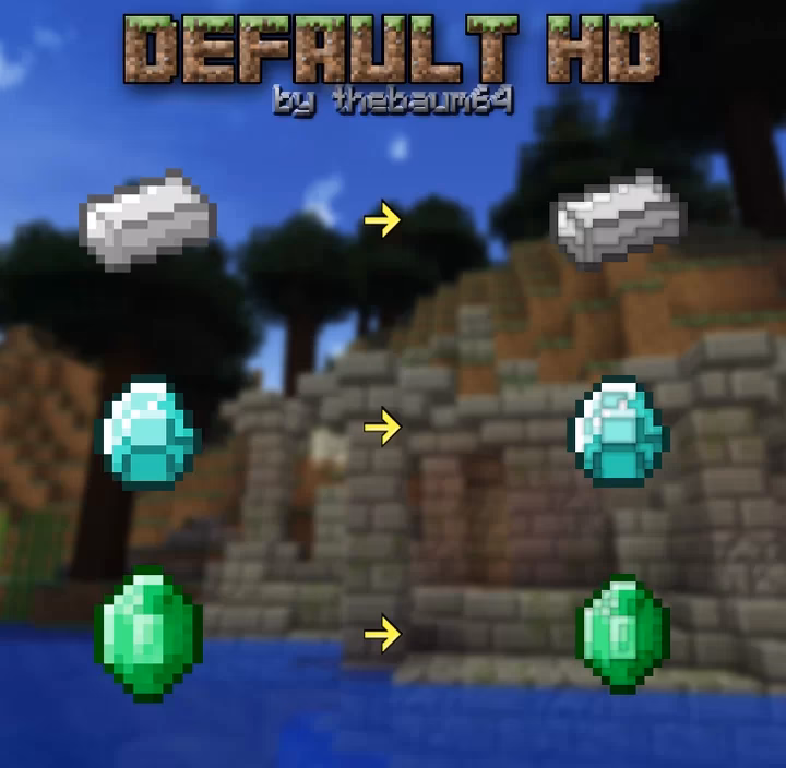 What is a default HD resource pack in Minecraft?