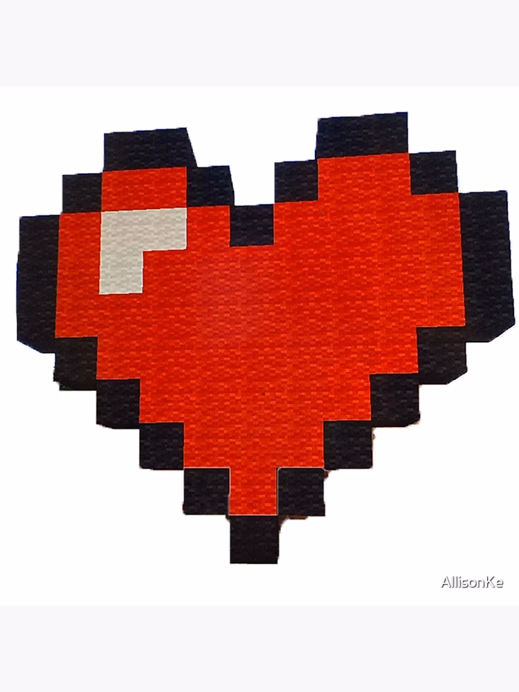 How do you make a heart in Minecraft?