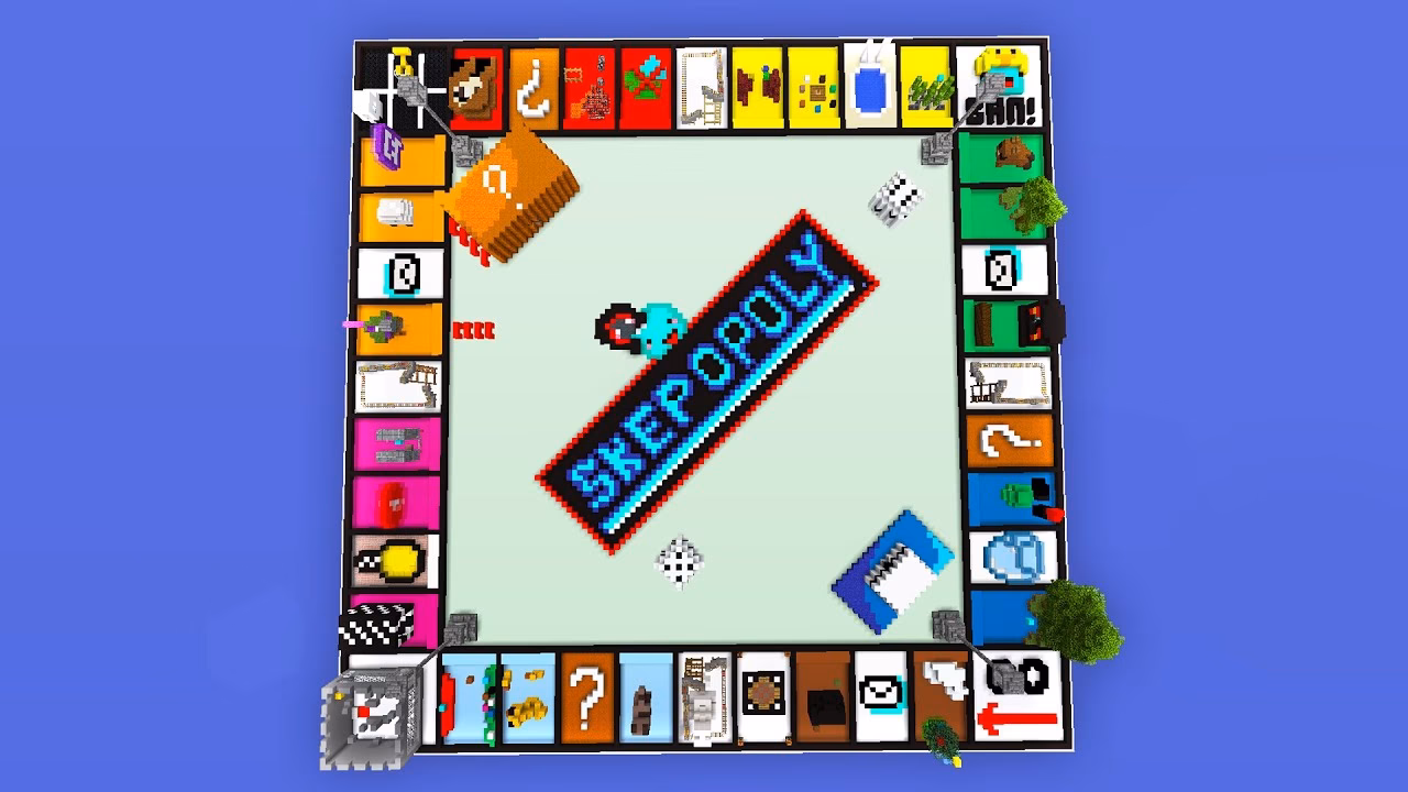 Which Minecraft map resembles a monopoly?