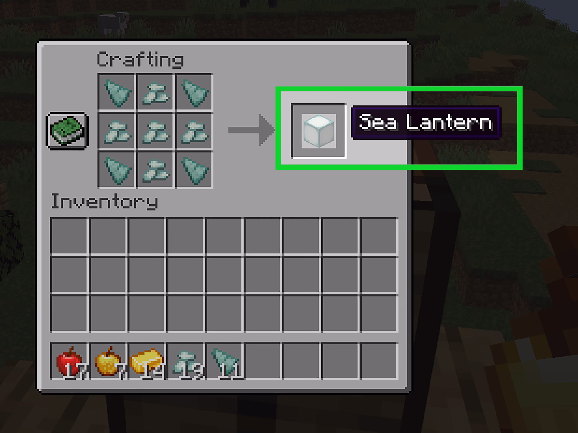 How do you get prismarine crystals in Minecraft?