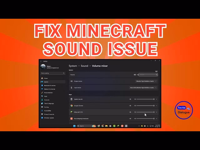 Why is Minecraft sound not working?
