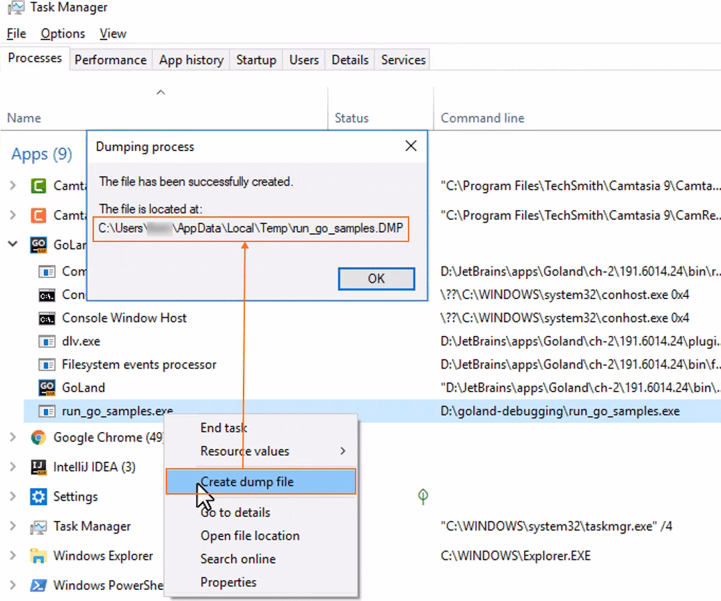 How do I create a minidump file if Windows 10 crashes?