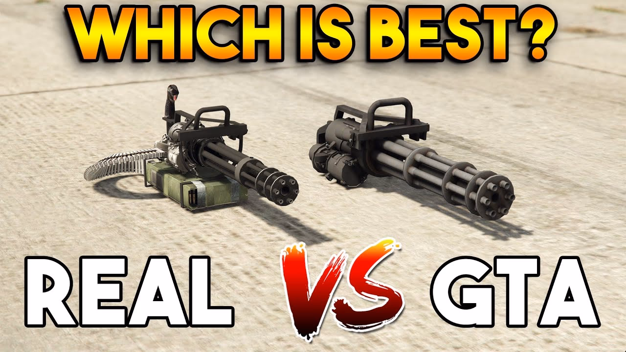 How does a minigun work in GTA San Andreas?
