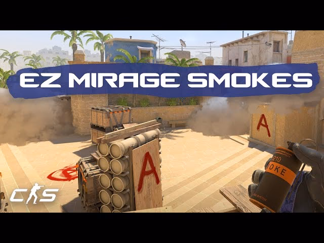 How do a smokes work on Mirage CS2?