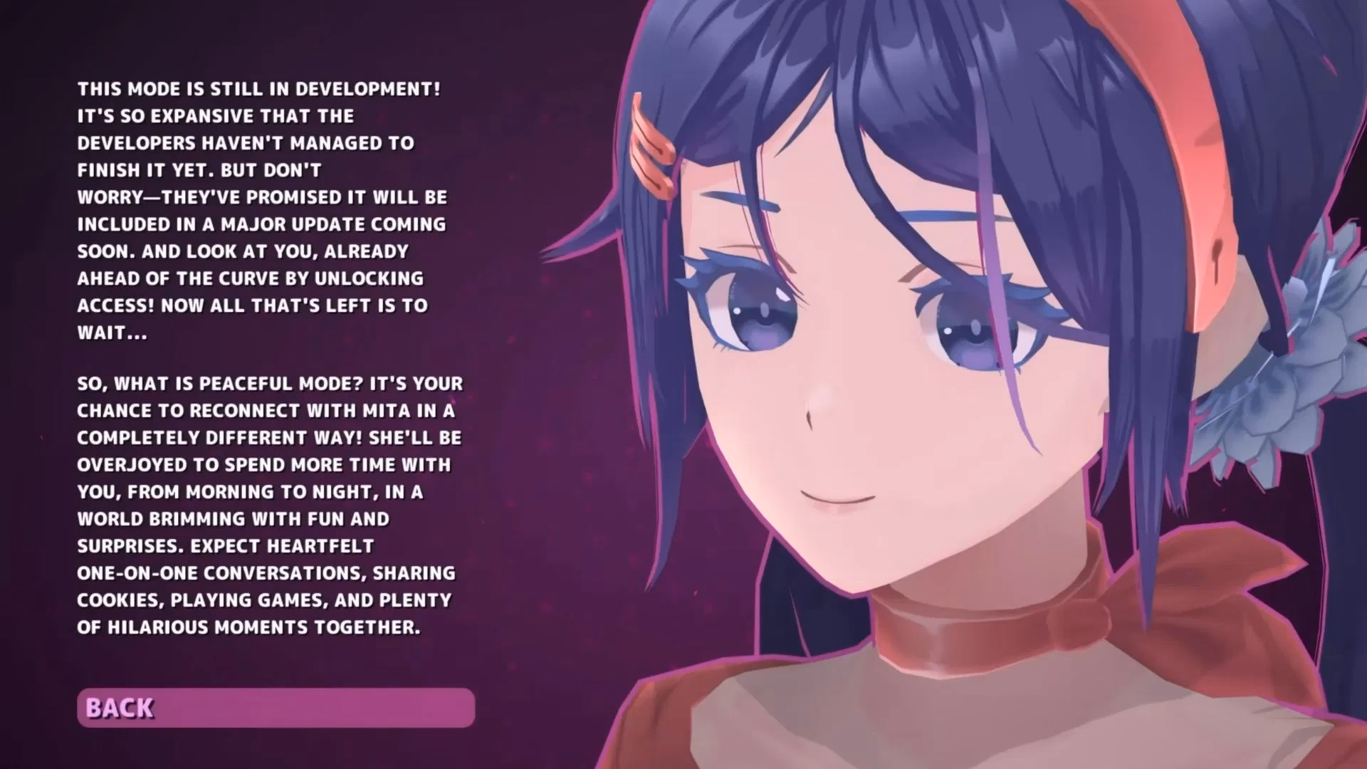 What is peaceful mode?