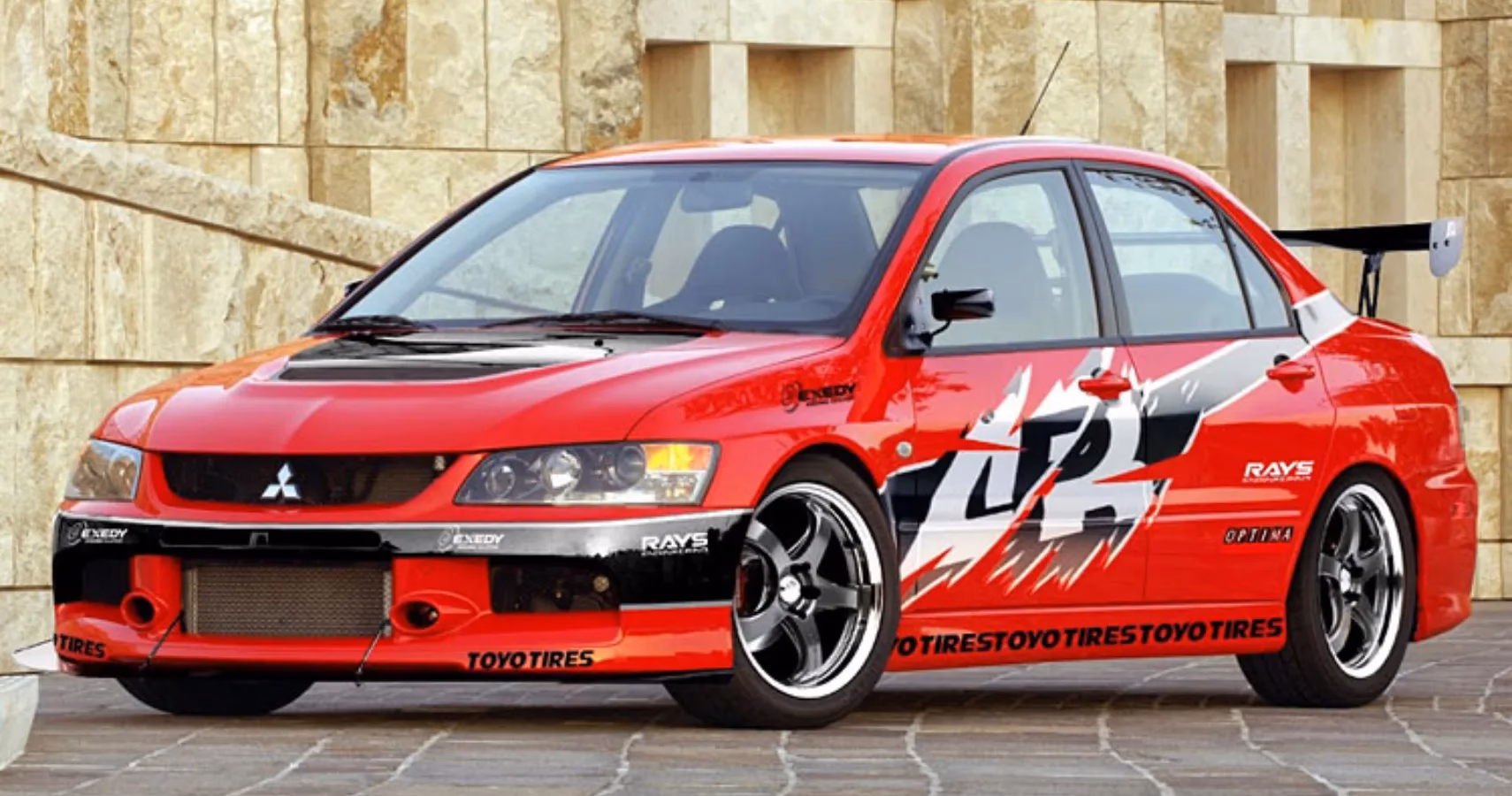 Is a Mitsubishi Lancer Evo VIII a two-wheel drive?