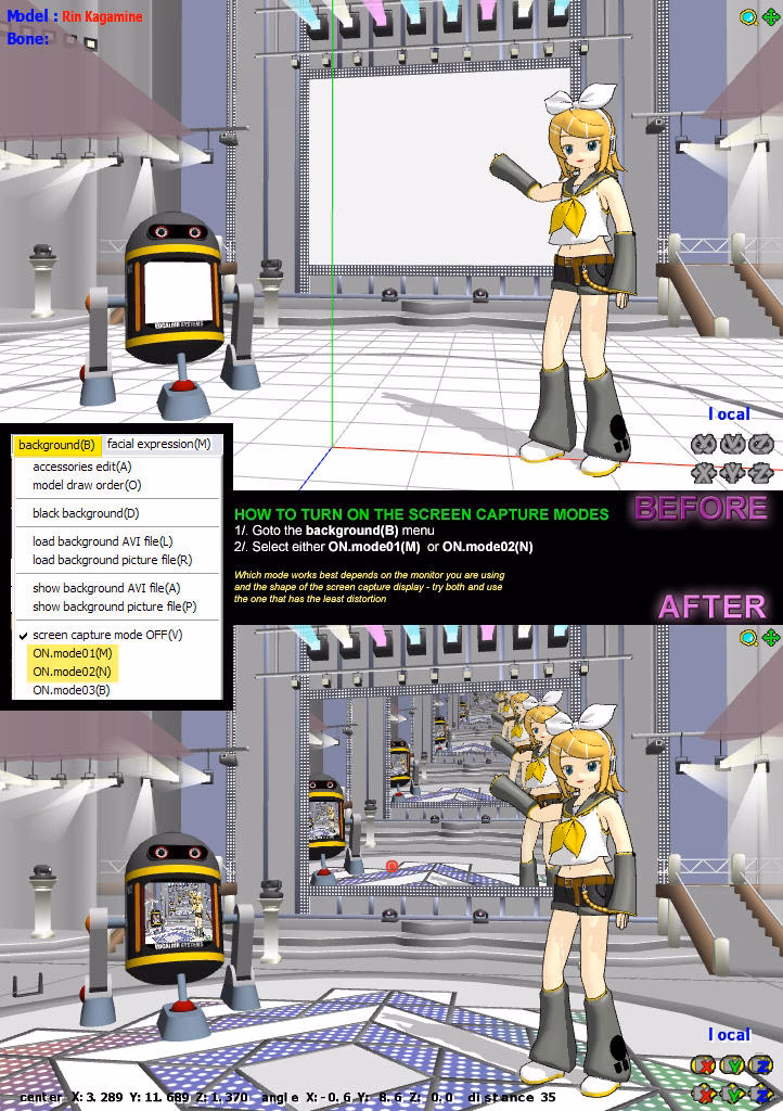 What does MMD draw on the screen?